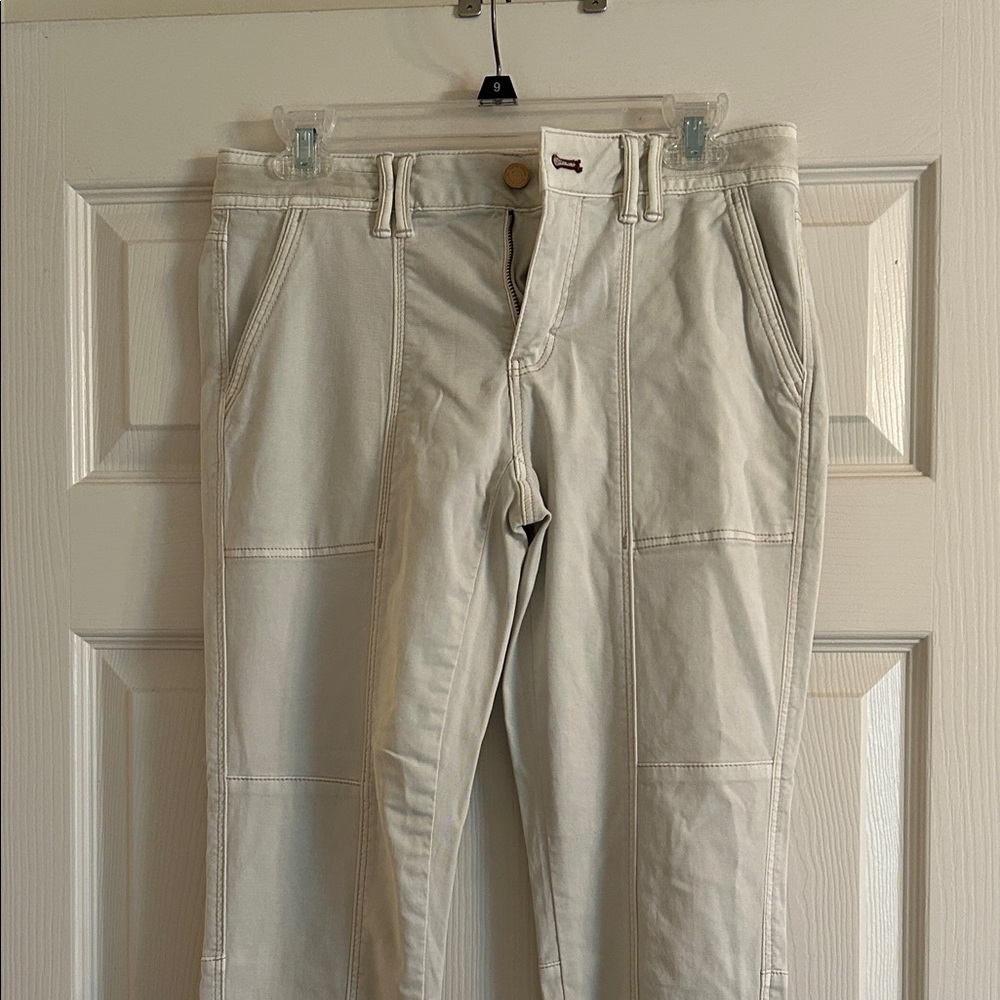 WHBM Cream Pants in super-soft material